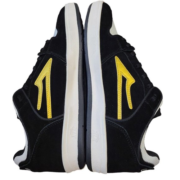 Lakai Telford Low Skateboard Shoes Black Gold Suede Mens Lace Up Sneakers Size 8 - Picture 5 of 9